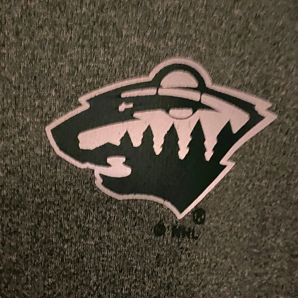 NHL Minnesota Wild Green and Gray Quarter-Zip Pullover Men’s Size XXL 🔥 YB2